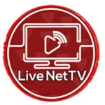 The logo of Live Net TV, featuring a red circle with a TV screen icon and a play button inside, with 'Live Net TV' written in white text.