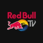 The logo of Red Bull TV, featuring the 'Red Bull' text in red and a colorful globe with the 'TV' text in gray beside it.